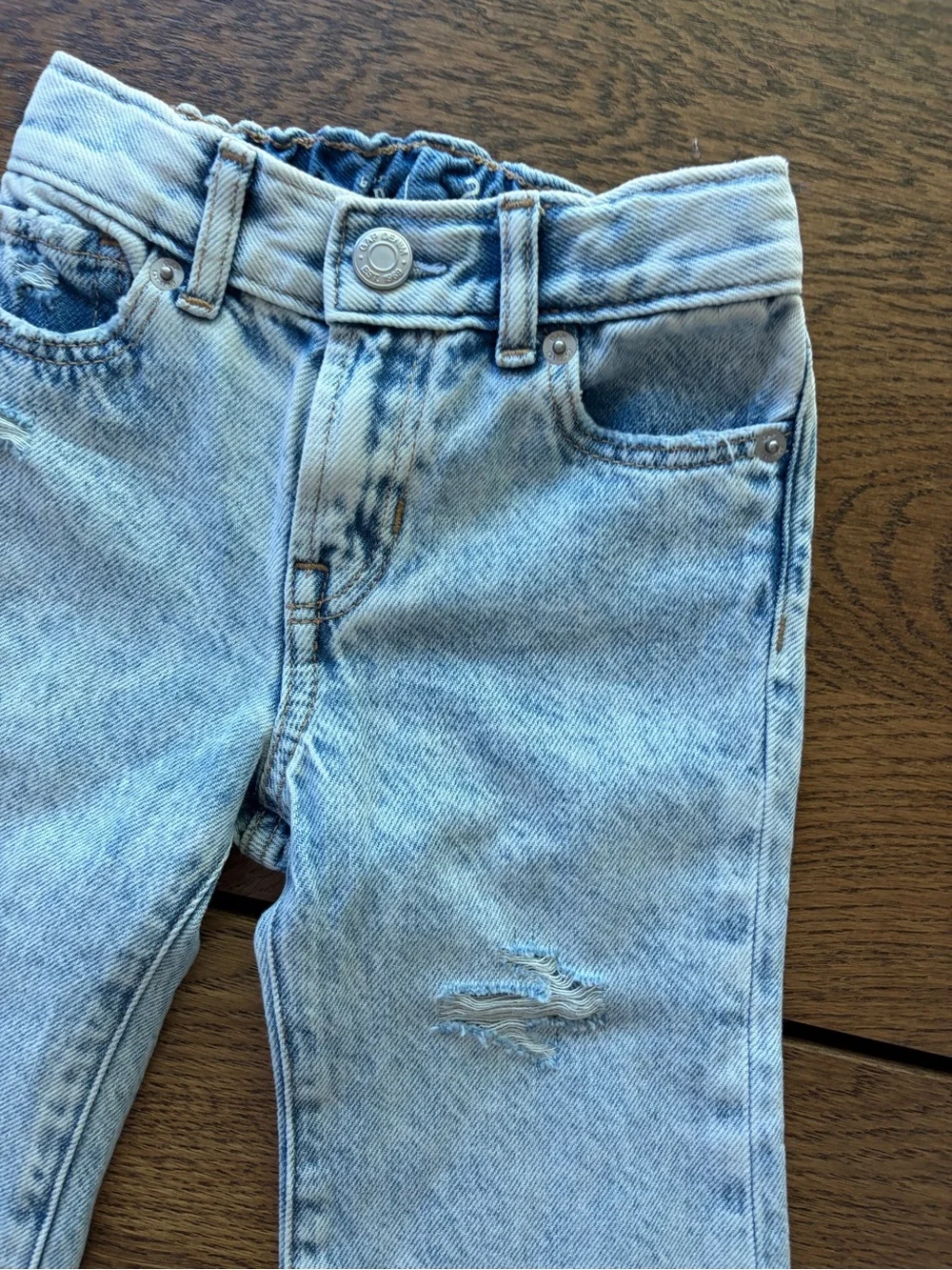 Gap Kids Toddler Stride Wide Leg Jeans Raw Hem